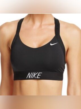 Nike Pro Indy Logo Cross Back Sports Bra size small
